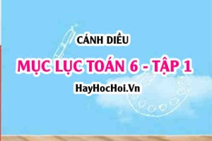 Mục lục SGK Toán 6 tập 1 Cánh diều - Lý thuyết và bài tập Toán 6 tập 1 Cánh diều